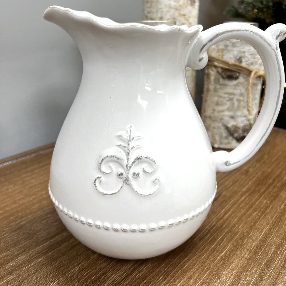 Anthropologie Fleur De Lys Pitcher